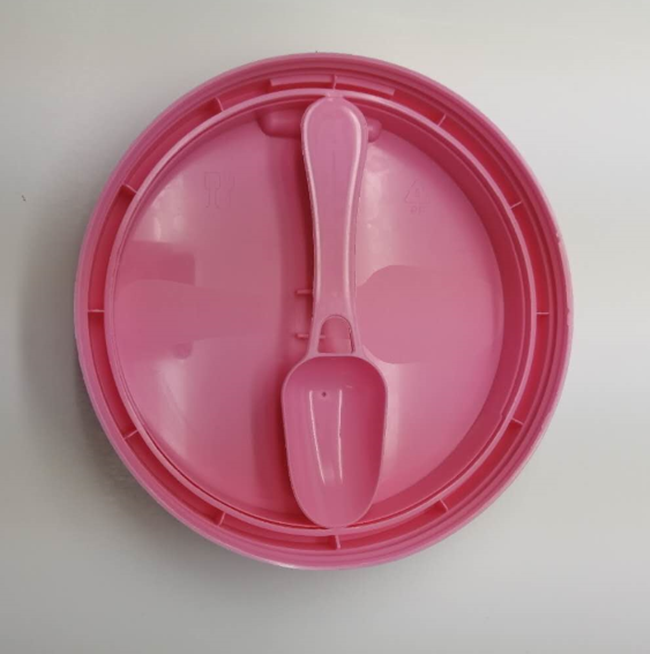 Arrivals Pilfer-Proof Plastic Milk Powder Tin Lid with Custom Color Flip Top and Scoop
