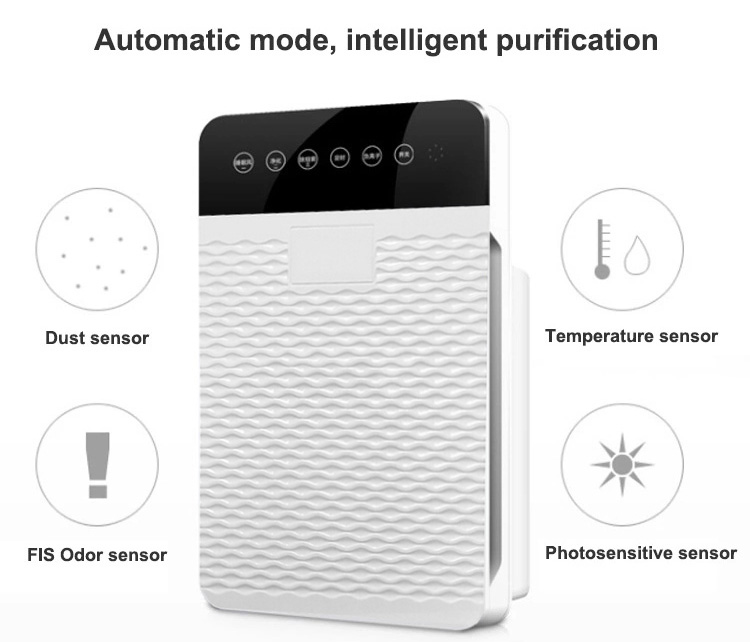 HOMEFISH Negative Ion UV Air Purifier With HEPA Filter 50HZ