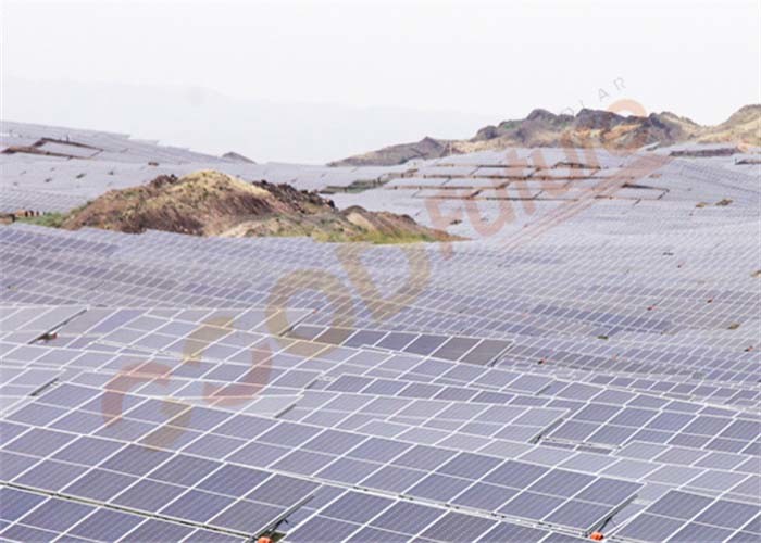 CE Single Axis Solar Tracker Galvanized Solar Tracker 20% N-S Slope