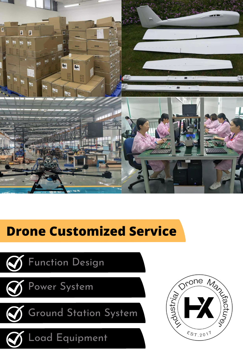 2.5Hours Vertical Takeoff And Landing Drone 10kg Payload Long Endurance HXAYK350