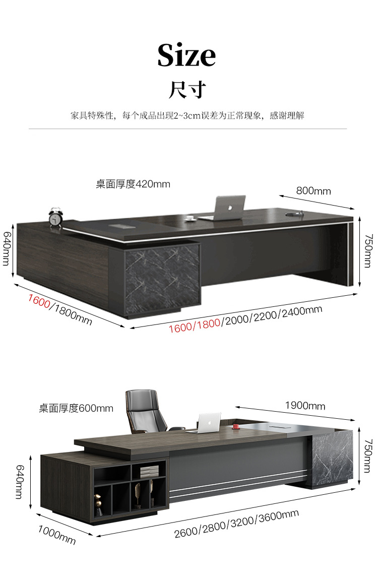 Latest Modern Design Height Adjustable L Shaped Office Desk for Gaming and Office Work