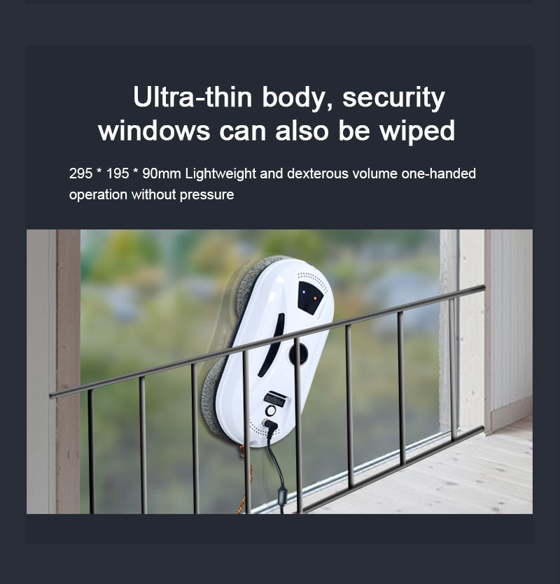 Private Mold Yes Huidi Automatic Electric Robot Window Cleaning Robot for Your Office