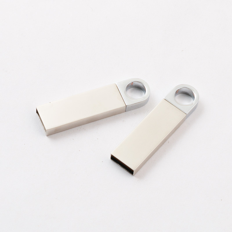4GB 8GB 16GB Metal USB Flash Drive Laser Logo 2.0 Silver USB Memory Stick