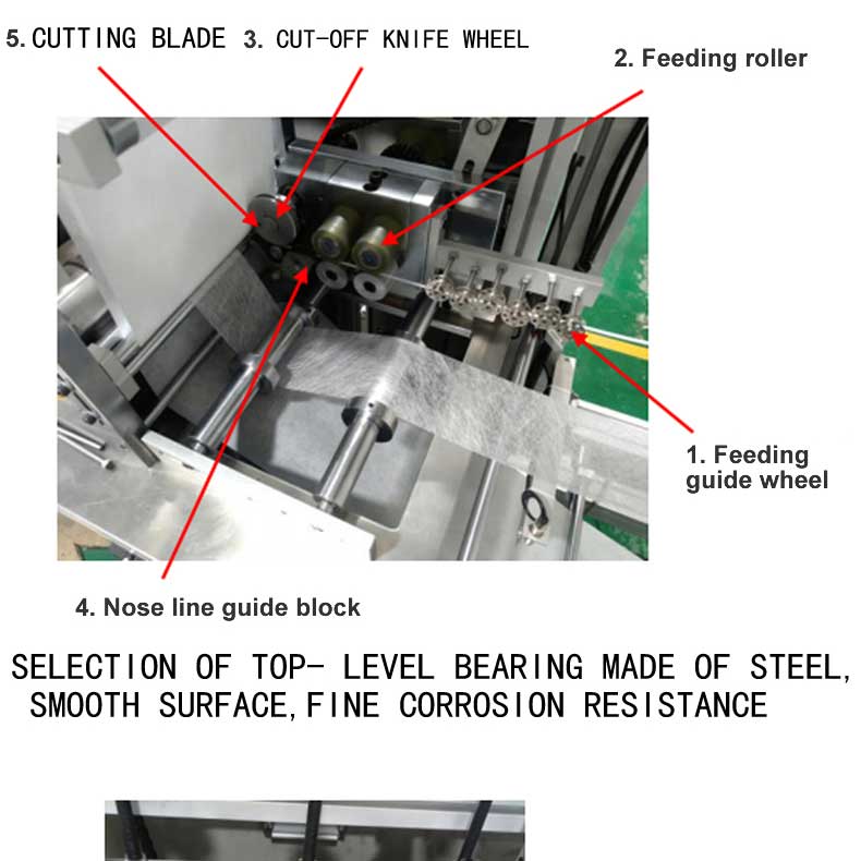 100-120pcs/min Automatic KF94 Face Mask Making Machine Fish-Shaped Mask Machine