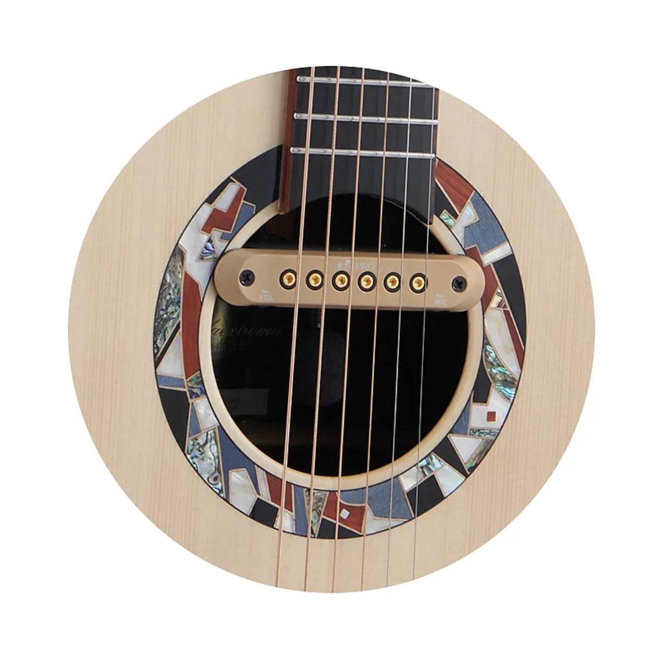 Custom Extrema Poison Folk Acoustic Guitar Solid Spruce Santos Rosewood Body Arm Rest GJ Cutaway