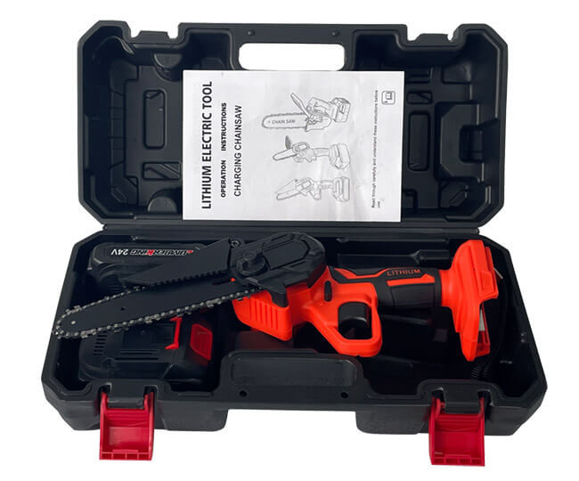 21V Pruning Saw Small Wood Spliting Machine Portable Mini Chainsaw 6 Inch