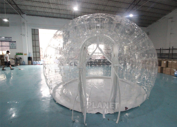 4m Transparent Inflatable Tent Camping Blow Up Tent Outdoor Events Waterproof Inflatable Bubble Dome Tent