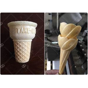 Professional Automatic Ice Cream Cone Machine Ice Cream Biscuit Machine For Cone