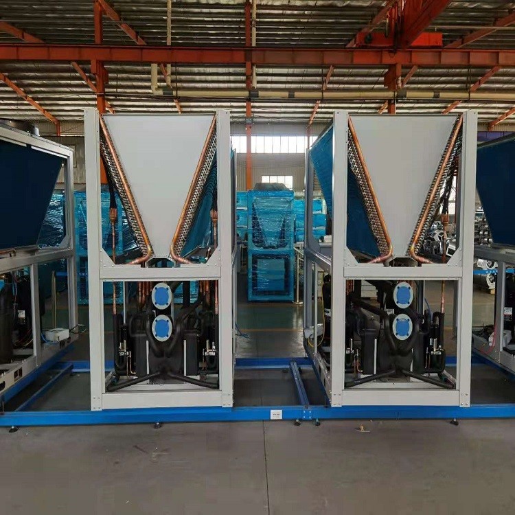 Home Heating Packaged Air Cooled Chiller Condenser Units For Hot Water 750Kg