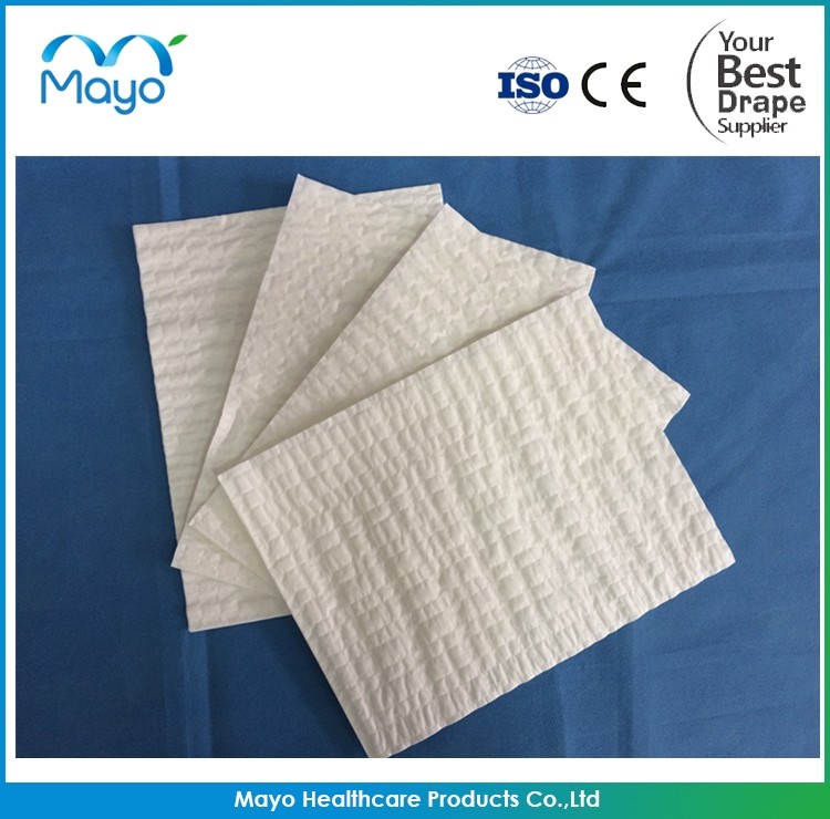 50gsm 70gsm PE Viscose Surgical Hand Towel With Gown And Drape