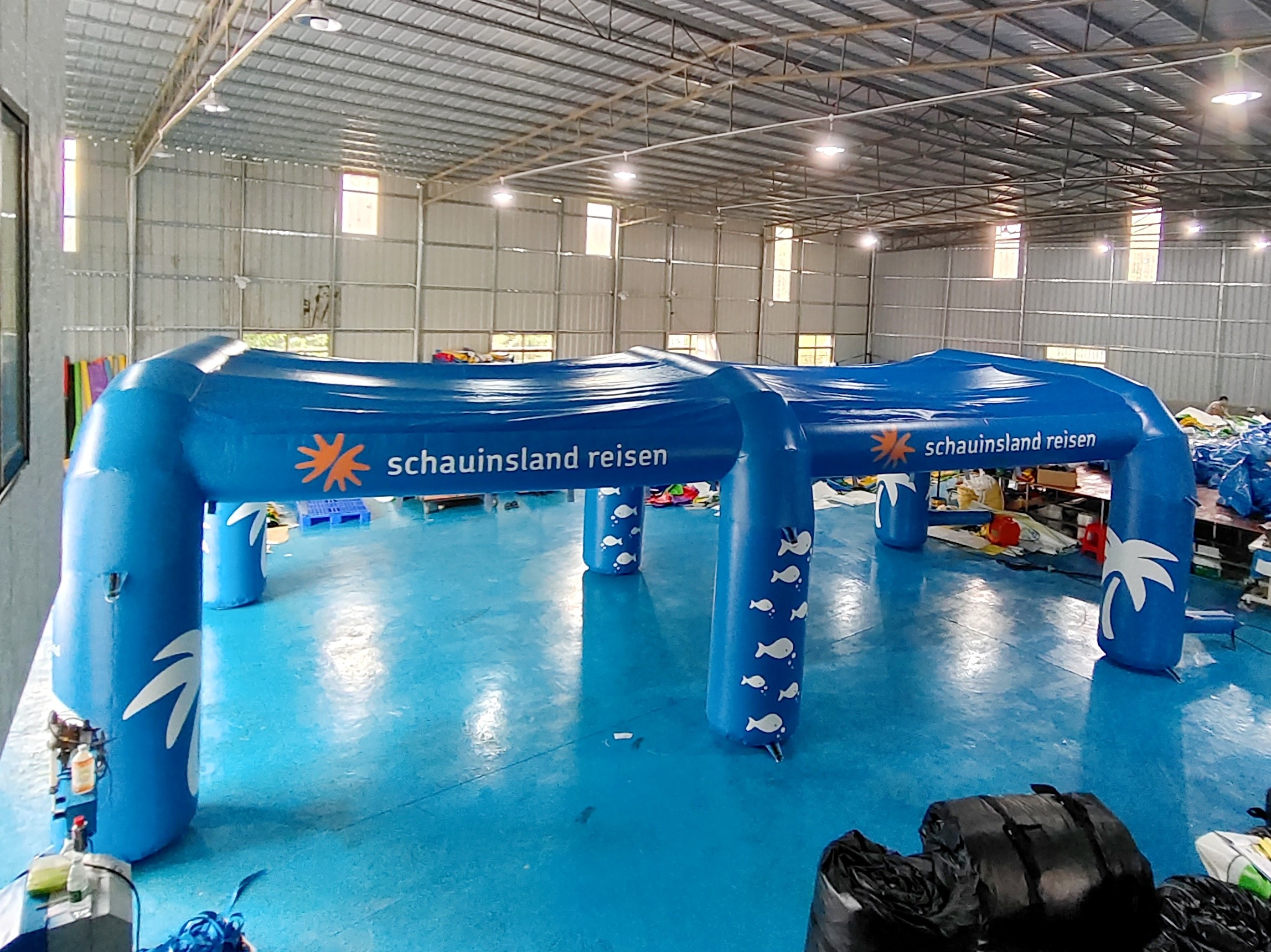 Wind Resistance Inflatable Misting Tent Outdoor Events Cooling Misting Stations Portable With Water Jet Pressure Pump
