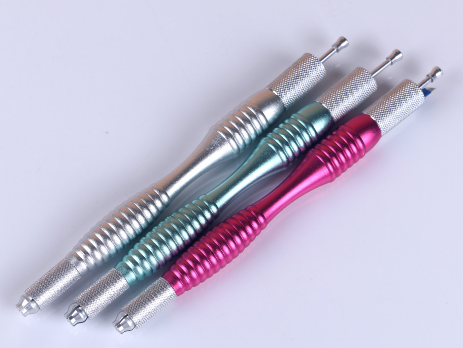 Double Heads Aluminum Compasses Manual Tattoo Pen 3 Colors Aluminum Aloy Material