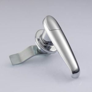 China Chrome Plating Silver Push Pull Cabinet Latch 105x13.8mm on sale