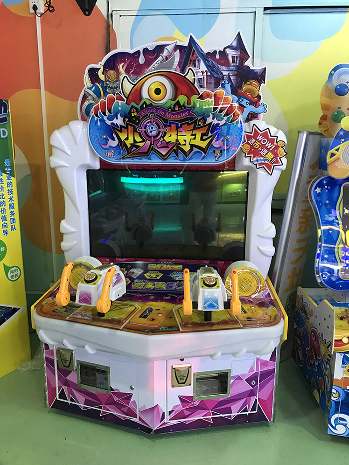 Attack On Monster Redemption Game Machine , Indoor Lottery Ticket Counter Machine