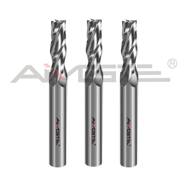 4 Flutes Carbide End Mill Polished Square Cutting End Mill Uncoated For