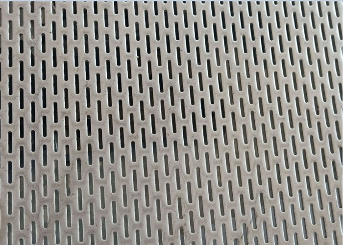 Slotted Hole Aluminum Perforated Sheet Metal Panels 0.5-8mm Thickness