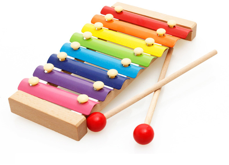 Baby Unisex Kids Wooden Xylophone Toy Music Instrument Non Toxic