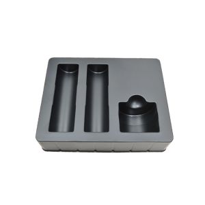 Custom Black PS Vacuum Formed Tray for Skincare Packaging