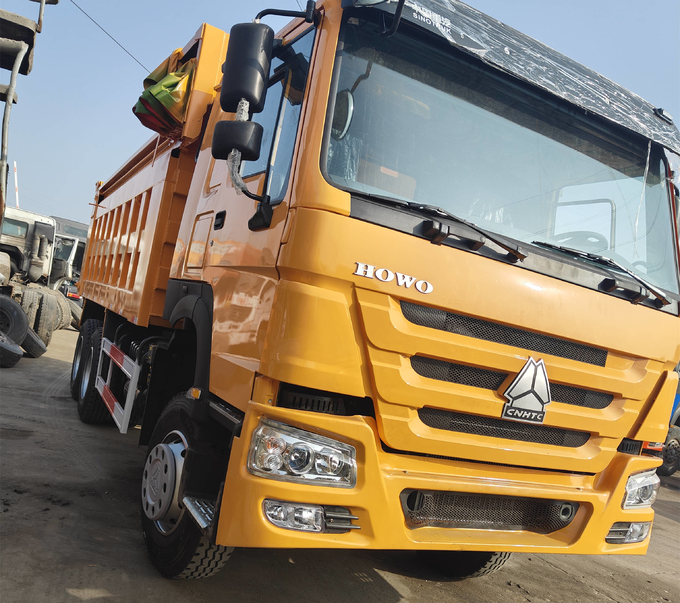 Sino Truck Dumper New Big Bucket 30 Tons 6*4 Howo Tipper With Cover New Tires Single Sleeper