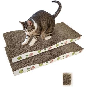  Custom Cat Scratching Board, Corrugate Cat Scratcher for Indoor Cats with Catnip Manufactures