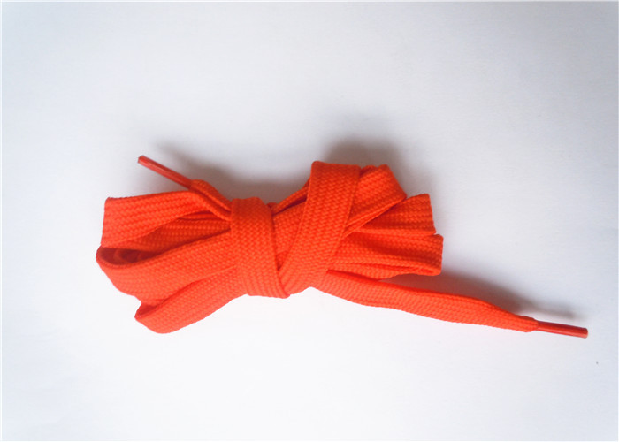 Eco Friendly Elastic Wide Shoe Laces Extra Long Metal Aglet For Garment