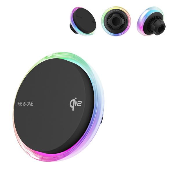 15W Fast Charging Magnetic Car Mount With Silent Cooling Fan And Starry Sky