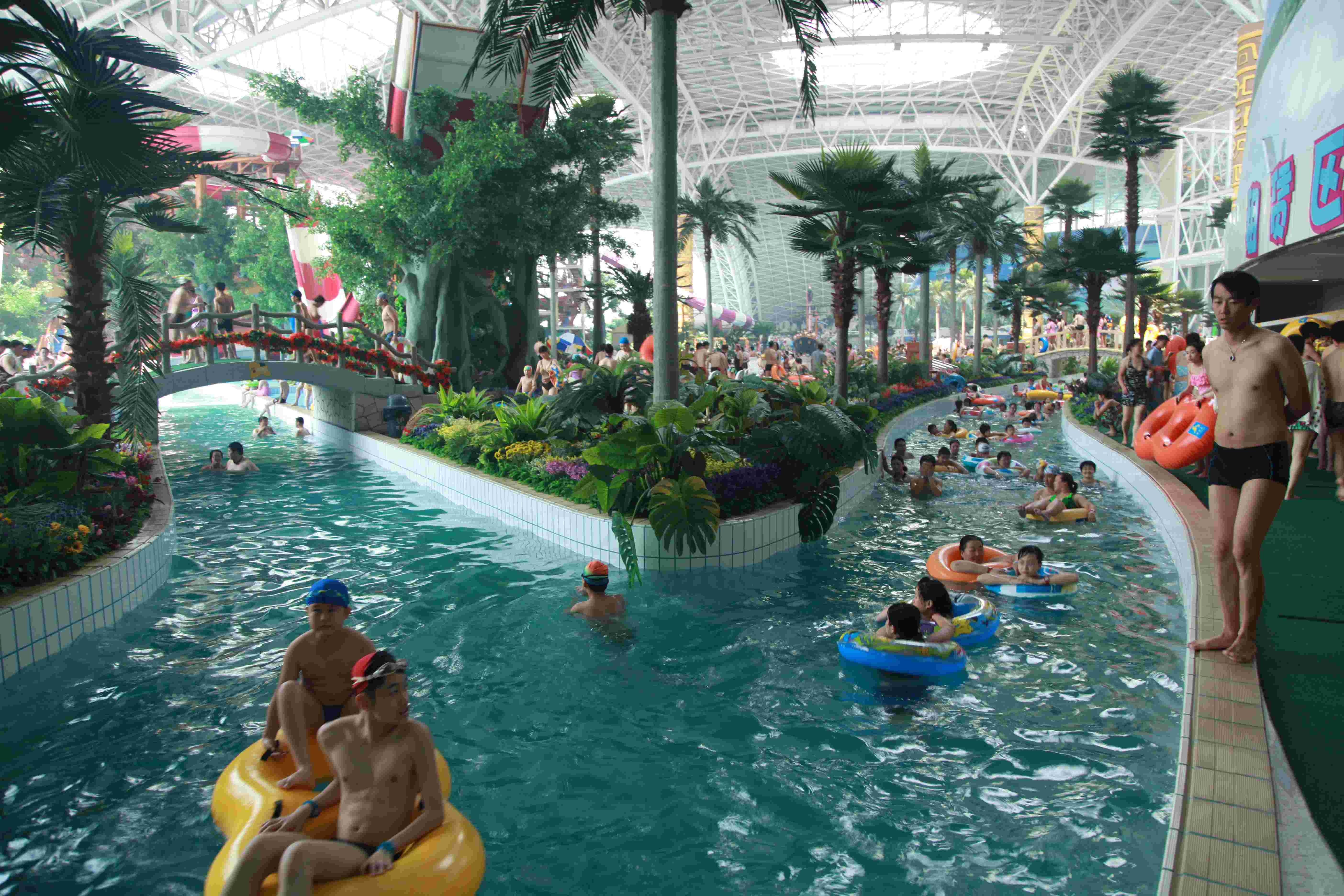 Strong Large Water Park Lazy River / Galvanized Carbon Steel Supporting