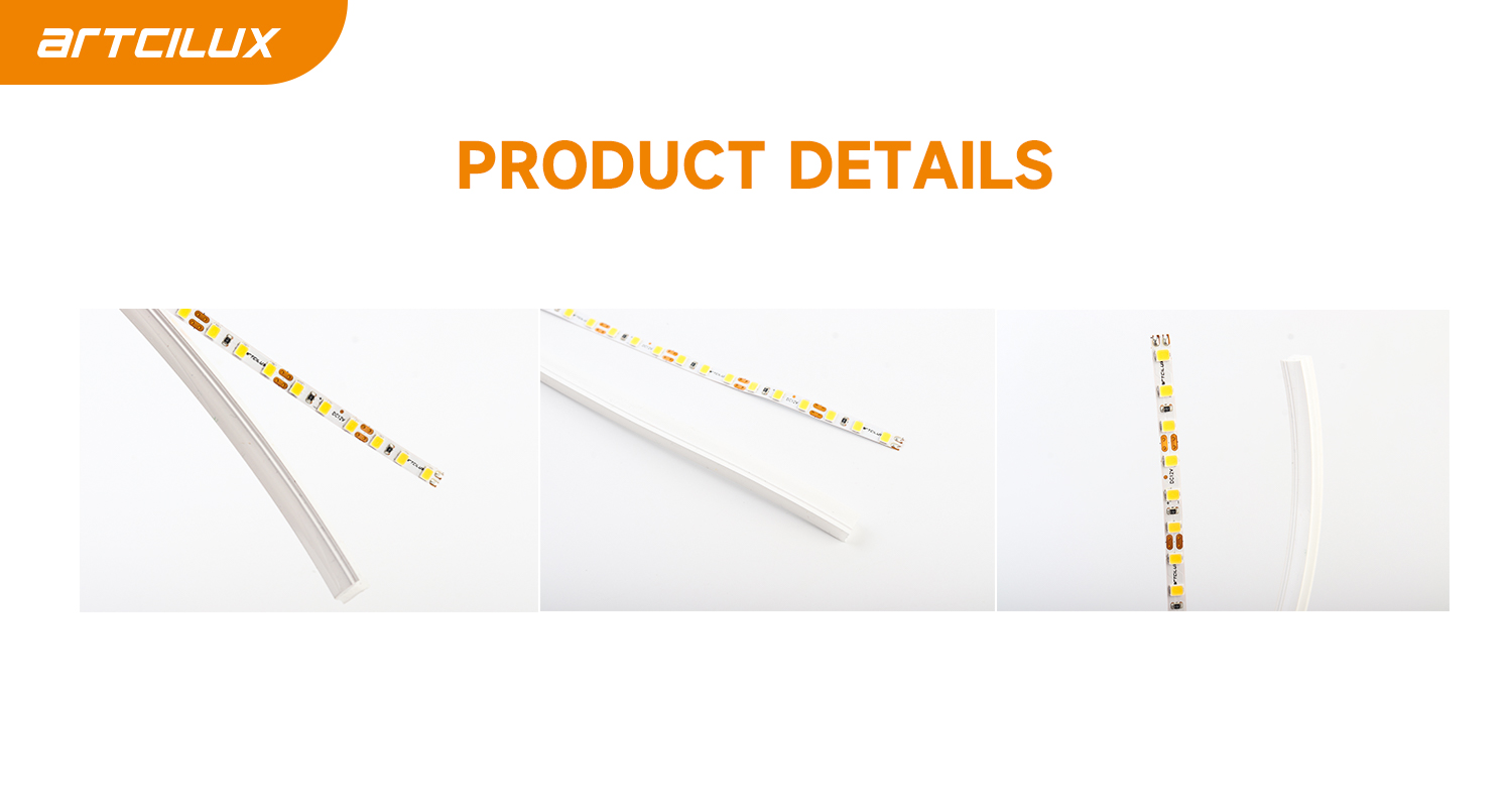 Silicone Shade Type Cabinet LED Strip Lights Separated Or One-Piece Version