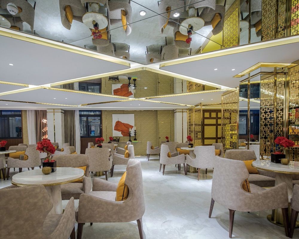Mirror Rose Gold Stainless Steel Room Dividers For Hotels/Villa/Lobby/Shopping Mall