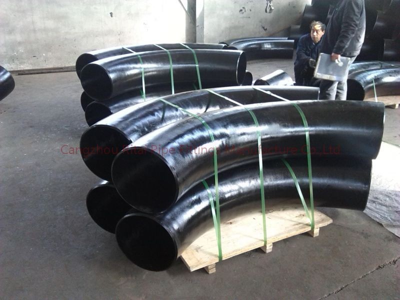 MSS Dn1200 3D Pipe Bends Long Radius 90 Degree Carbon Butt Welding
