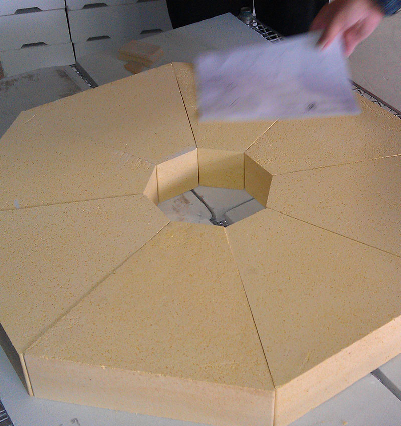 High Refractoriness Zirmul Bricks Made of Zircon Sand for Glass Furnaces