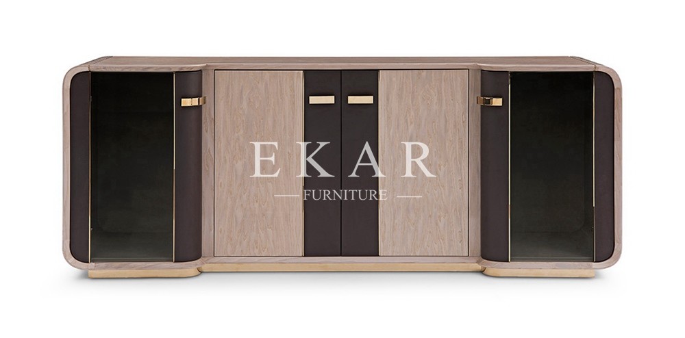 Luxury High Gloss Dining Room 4 Door Sideboard Cabinet