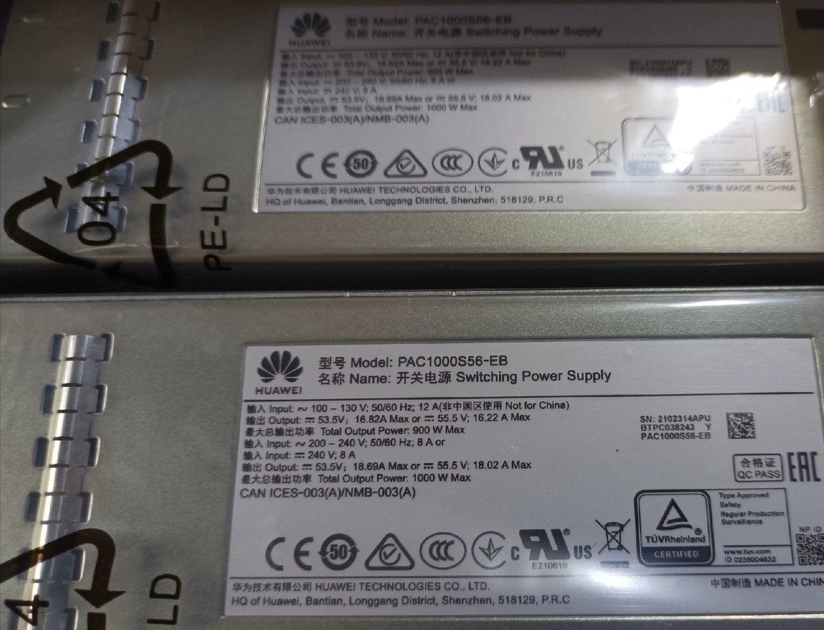 1000w HUAWEI PAC1000S56-EB Switching Power Supply AC Power Module
