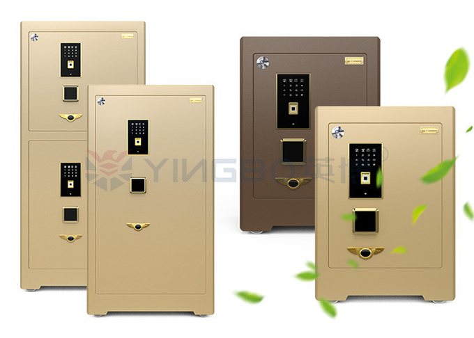 YB/ZY-58 Biometric Fingerprint Commercial Safe Box Smart For Bank Security With Zinc Alloy Handle