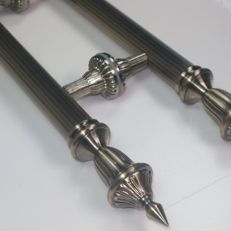 European Style Zinc Alloy Bronze Antique Door Handle for Hotel Door Replacement
