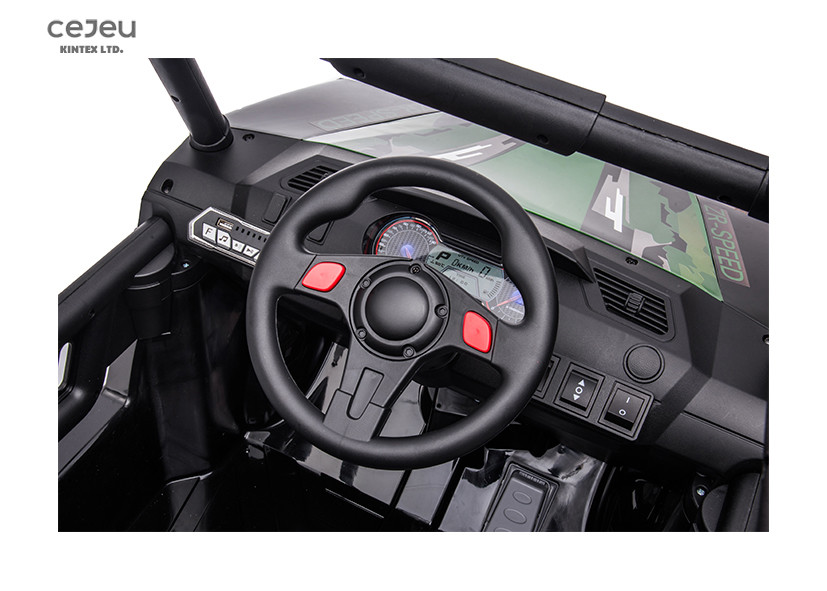 Pink Kids Electric UTV Dual Drive Kid Size Music And Horn Sound