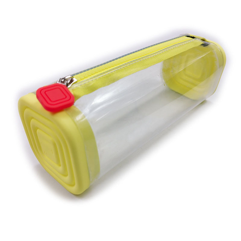 BPA FREE Silicone Pencil Case Large Capacity Office School Stationery Organizer Makeup Bag Pencil Pouch For Boys Girls