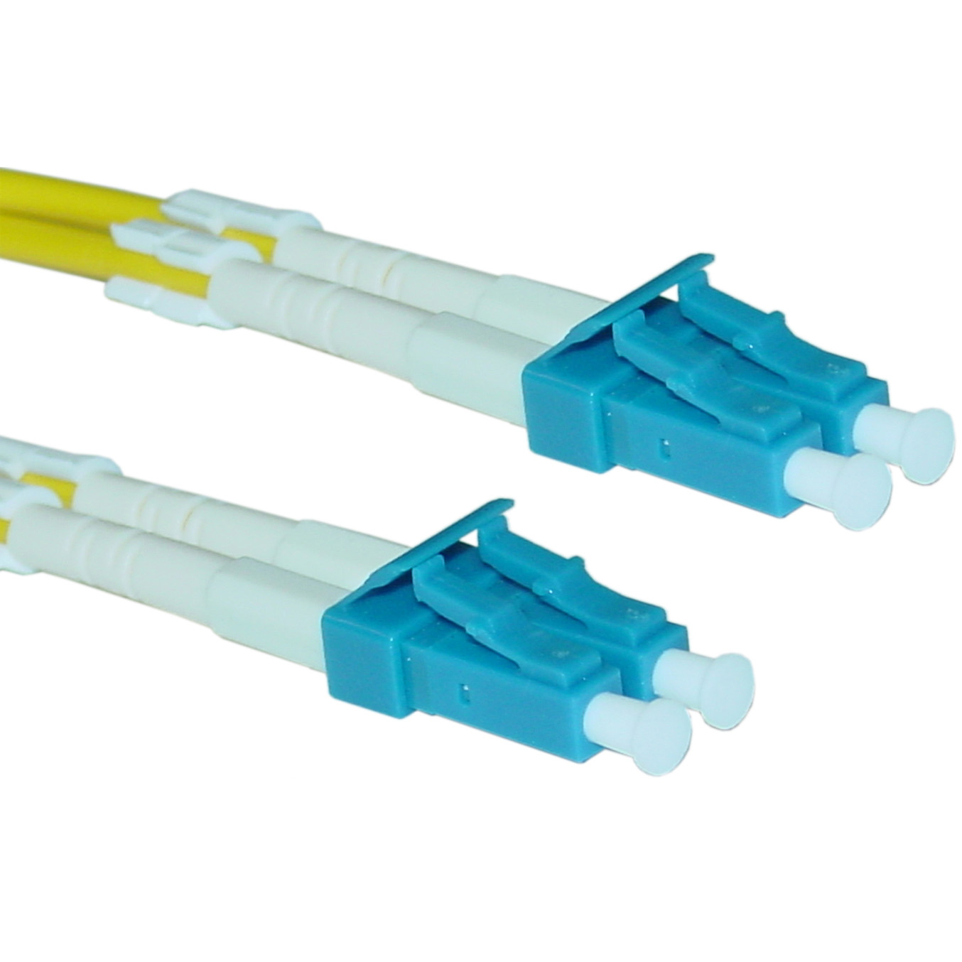 LC to LC Singlemode 9 / 125 μm Duplex Fiber Optic Patch Cord in Riser PVC Jacket