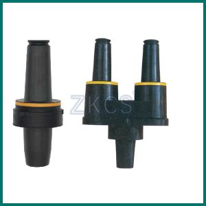 200A Loadbreak Bushing Insert , Single And Double Pass Feed Thru Bushing Insert