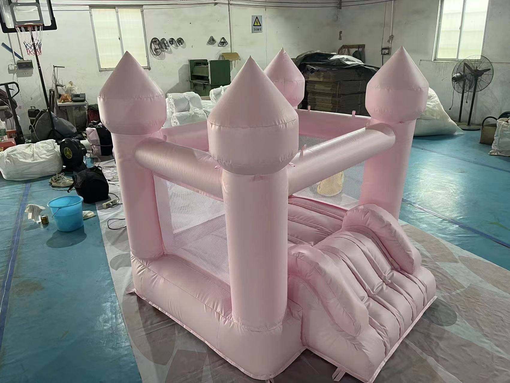 Commercial Party Rental White Bouncer Jumper Inflatable Moon Jumping Bounce House White Bouncy Castle