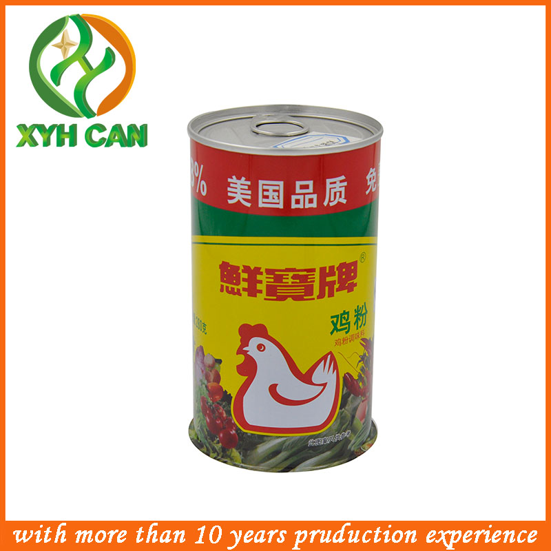 Tin Cans for Milk Powder Round Empty Airtight Tin Containers Glossy Lamination For Chicken Powder