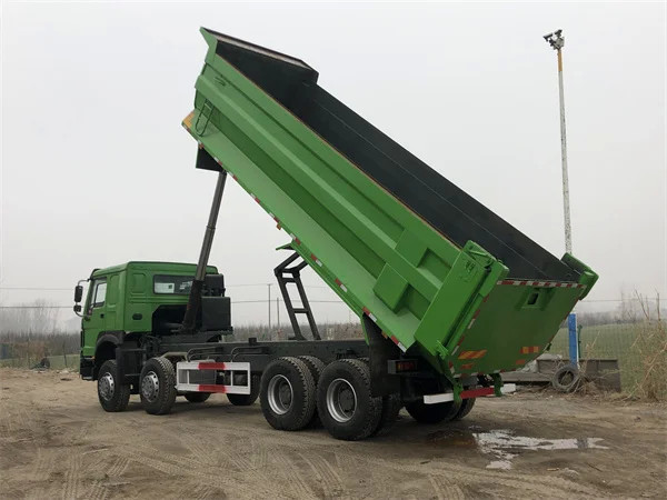 Howo Euro 2 Diesel Dump Truck Trailer Used 8X4 12 Wheel