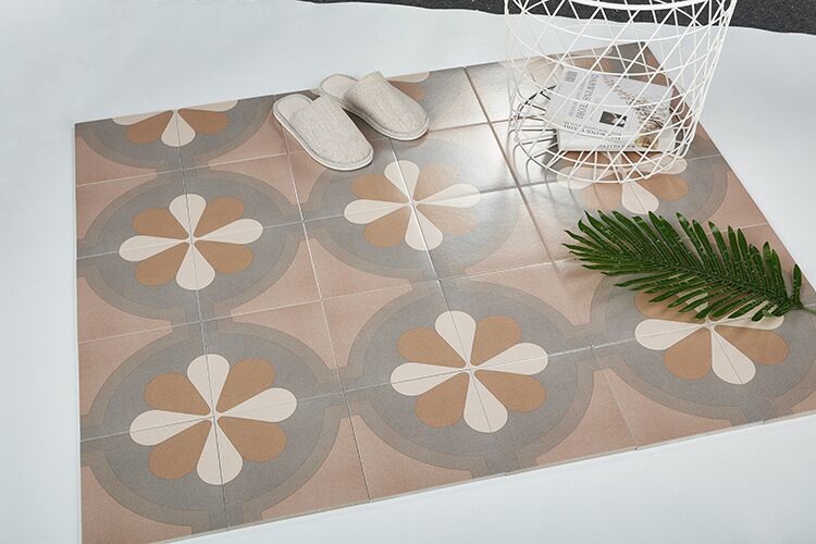 Acid-Resistance Brown 200x200mm Inside Floor Ceramic Rustic Tile For Design And Dining Room