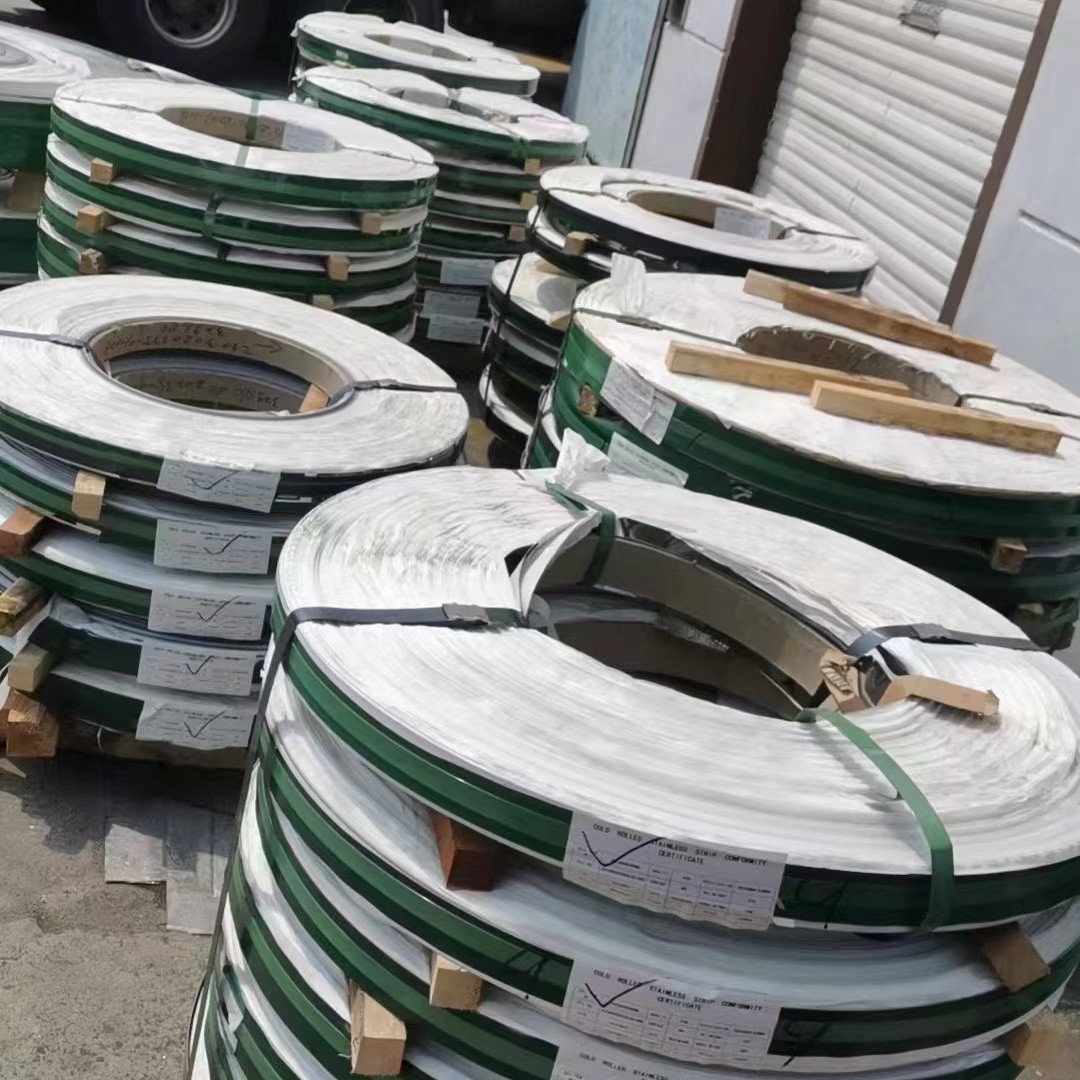 Cold Rolled ASTM AISI 202 Stainless Steel Strip Coil 0.5-3mm 510-730mm 4%Ni 201 Steel Banding