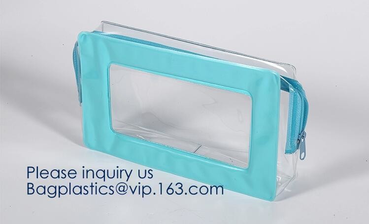 Custom Screen Printing Clear EVA k Bags Portable Travel MakeupToiletry Cosmetic Bag Packing Pouch, BAGEASE PACK