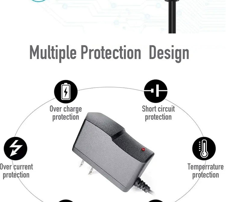 US EU UK AU AC Plug 12v 500mA 1A 2A DC Charger Power Adapter for Battery LED