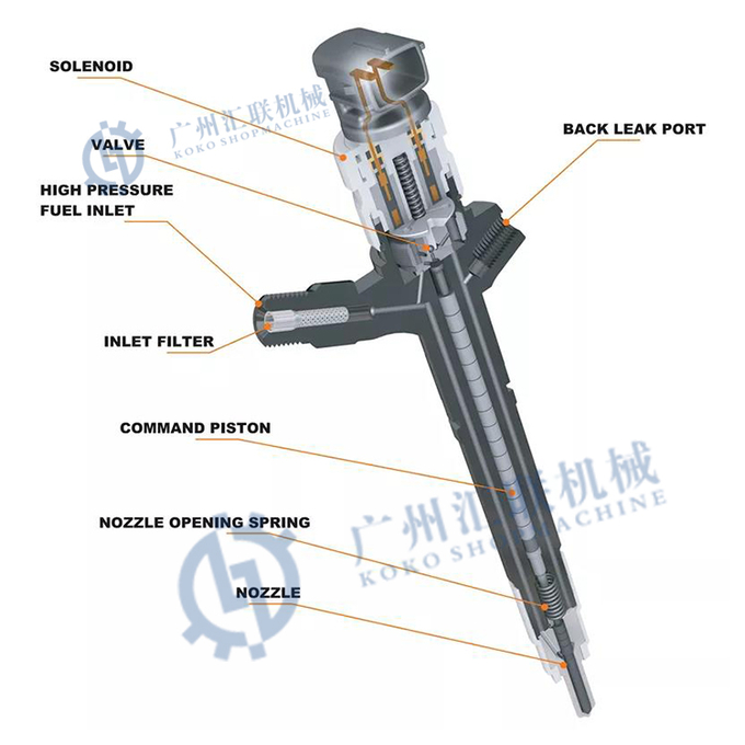 OEM Engine Parts Nozzle Fuel Injector for Isuzu Komatsu Excavator PC600