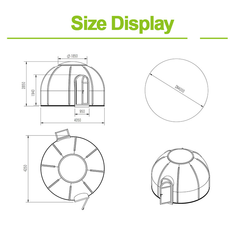 UV Avoiding Bubble Tent House Weatherproof Transparent Camping Tent