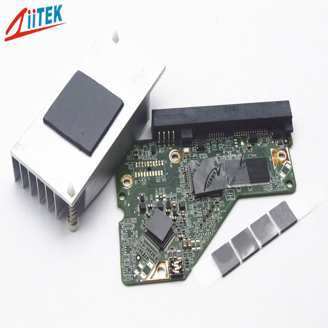 Soft Dark Gray 1.5W/MK Heat Conducting Absorption Materials For Industrial Electronics