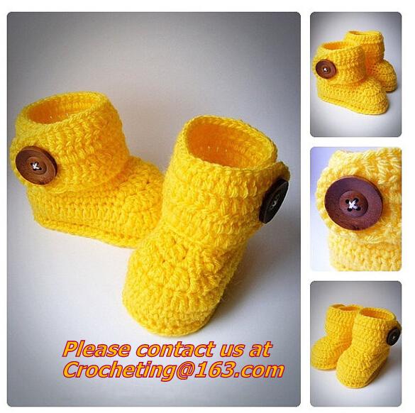 Cute Toddler Unisex Baby Infant Handmade Crochet Knit Colored Cartoon Socks Crib